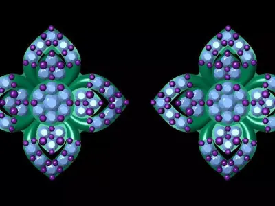 Earring 3D print model