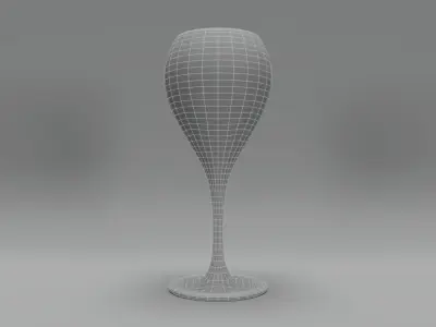 Sauternes Dessert Wine Glass 3D model