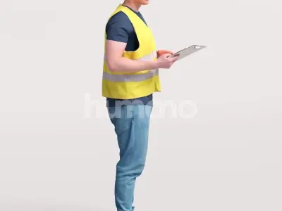 Humano Man Warehouse Worker Engineer -2506-035-1707 3D model