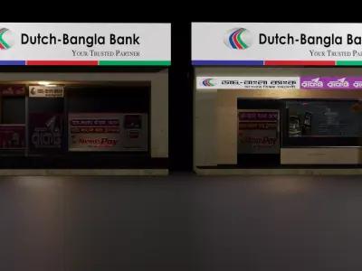 DBBL ATM Booth Free 3D model