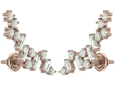Earring 3D print model 38