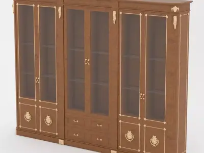 Luxury Bookshelf by Modenese Gastone Interiors 3D model