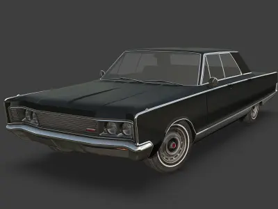 Chrystler New Yorker 1966 Low-poly 3D model