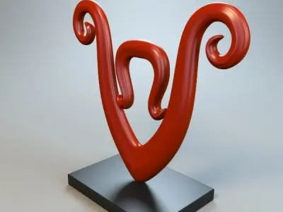Abstract Figure 3D model 15