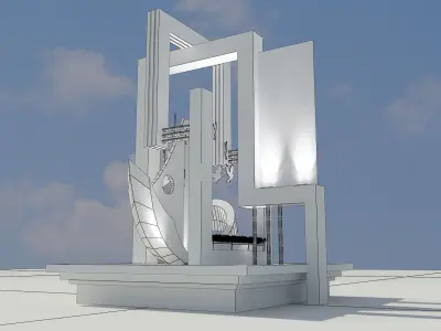 Street Square Design a256  3D model