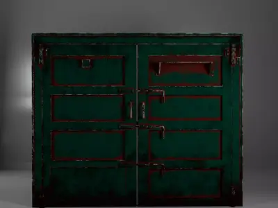 Photorealistic Door 3D Model  PBR Textured Maya  Free 3D model
