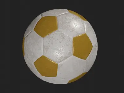 3D Foot Ball Free low-poly 3D model