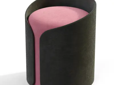 Cardigan pouf 3D model