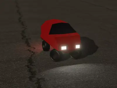 Frog Car - By Kev140 Free low-poly 3D model