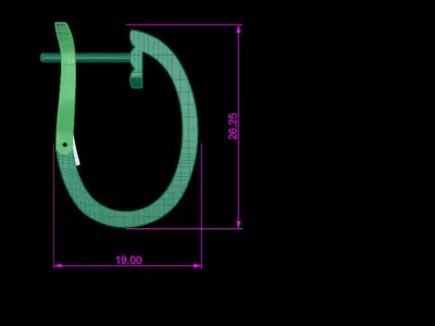 Love earrings Car 20 3D print model