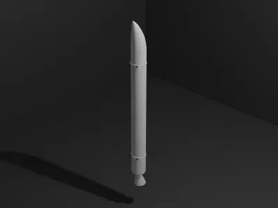GEM-63 - Solid Rocket Booster Free 3D model