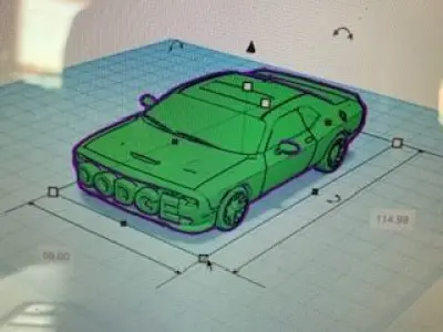 Dodge Challenger 3D print model
