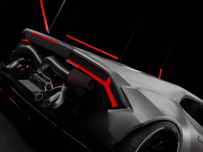 Neon Studio 3D Scene  3D Blender File 3D model