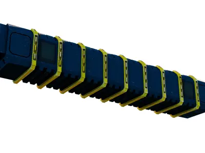 Sci-Fi Cargo Type 1 Free low-poly 3D model
