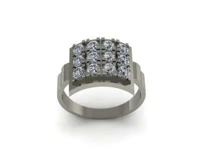 fasion ring for daimonds 3D print model