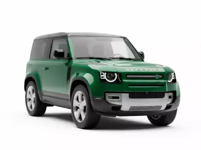 Modern Compact Off Road SUV Low-poly 3D model