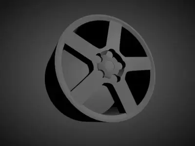 Volvo 850 OEM scalable and Printable rim 3D print model