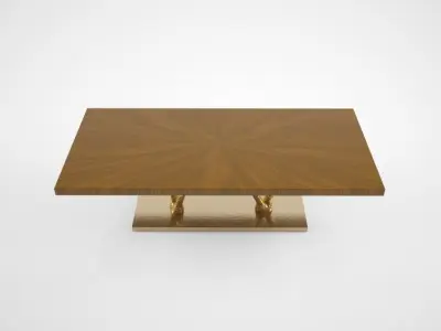 Ginger and Jagger Primitive dining table 3D model