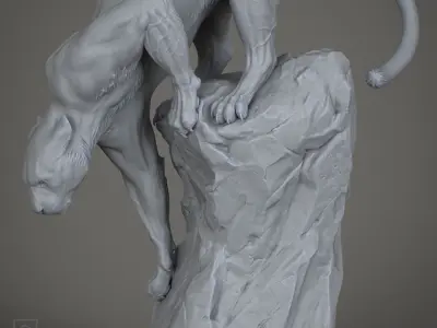 PROWLING PUMA 3D print model 3D print model