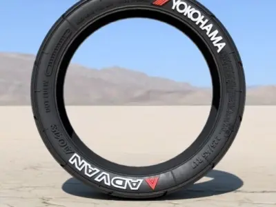 YOKOHAMA ADVAN A048 TIRES FOR 17 INCH RIMS 1-24 SCALE 3D print model