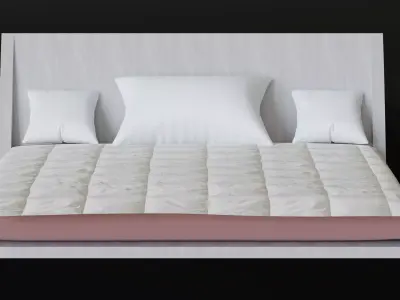 Futuristic Bed 3D model