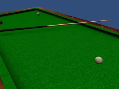 Billard collection pool table Low-poly 3D model