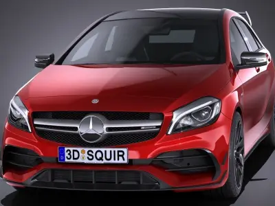 Mercedes A45 AMG 2017 3D model