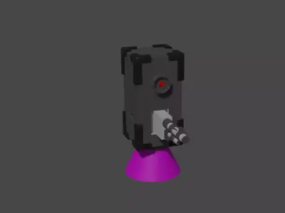 Low Poly Drone  Low-poly 3D model