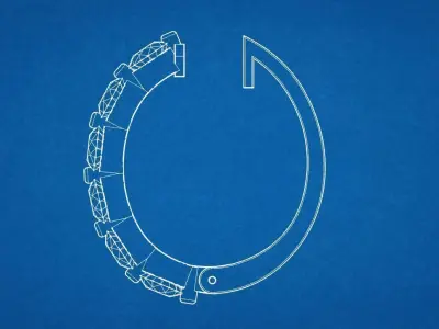 Eternity earring ready for print 3D print model