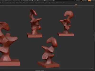 Modern Abstract Decorative sculpture 3d print model 3D print model purchase