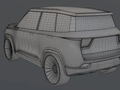 Electric SUV 3D model