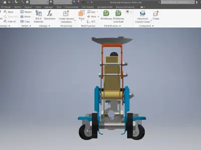 SCA Hydraulic Trolley Jack 1400kg design  3D model