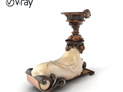 Baroque Painting Setting Ornament model pack Low-poly 3D model