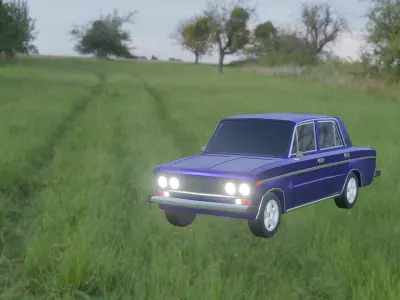 Lada vaz-2106 Low-Poly 3D model