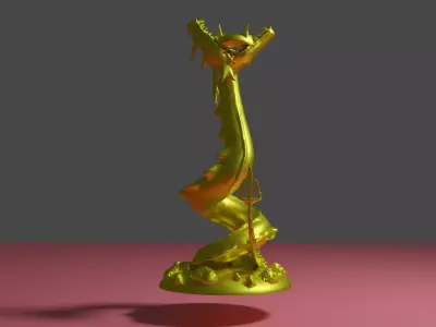 Dragon Candlestick - Candle Holder 3D print model