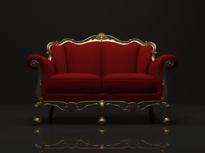 Sofa luxury 3D model get