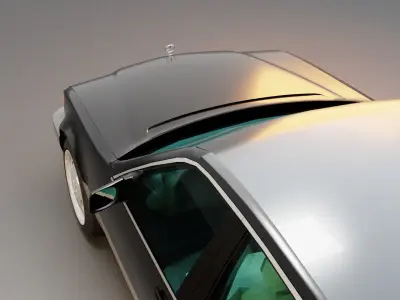 Mercedes W140 S Class low Poly Low-poly 3D model