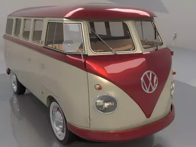 Volkswagen Type 2 Kombi 1960 3D model
