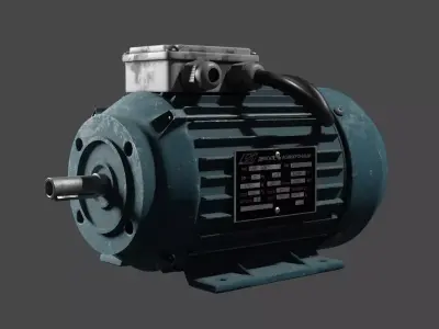 Electic engine 3D model