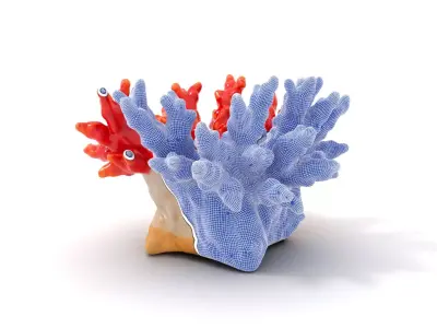 Vibrant Coral Reef model pack Low-poly 3D model