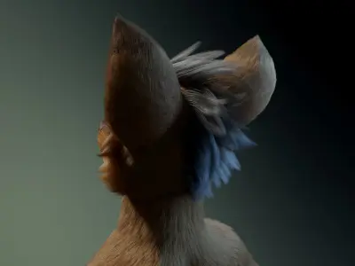 Cassandra Anthro Wolf 3D model