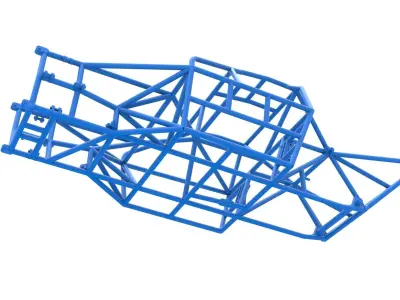 Frame of New Zealand Super Saloon race car Scale 1 to 25 3D print model