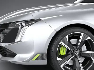 Peugeot 508 PSE 2023 3D model