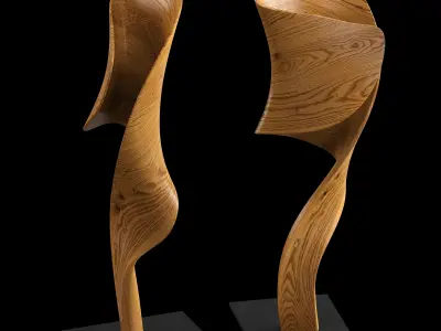 ARTERIORS Hissa Sculpture Low-poly 3D model