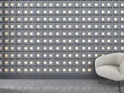 3d wall panel Low-poly 3D model 19