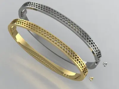 Bracelet LOVE  two options  3D print model