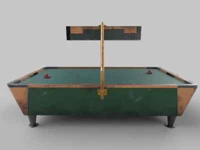hockey table Low-poly 3D model