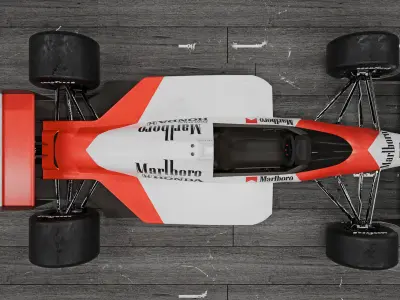 McLaren mp4 4 F1 car 3D model