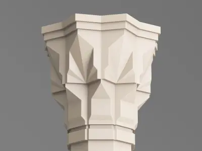 Classic Islamic Architectural Column 004 3D model