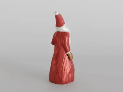 Holiday Home Decor Christmas Santa Holding Gift 3D print model